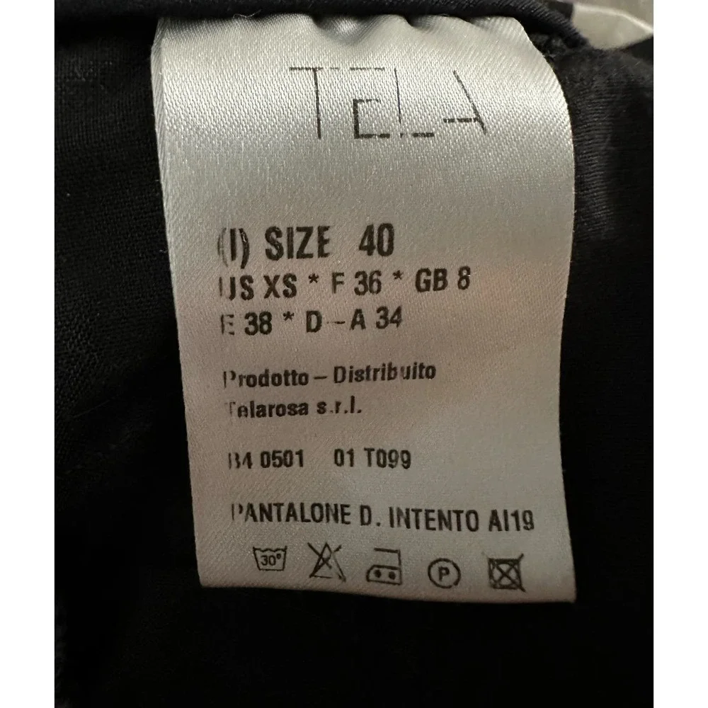 TELA Vintage-wash Black Denim Mom Jeans Baggy Crop Leg Hi-Rise High Waist - XS - Picture 2 of 5